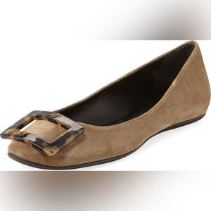 Roger Vivier Gommette tortoise shell buckles Ballerina Flats in  Tabacco Chiaro